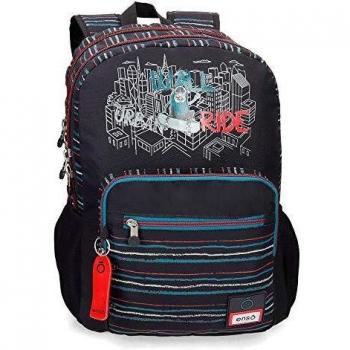 Enso Wall Ride Mochila Doble Compartimento Negro 30,5x44x15 cms Poliéster 25.02L