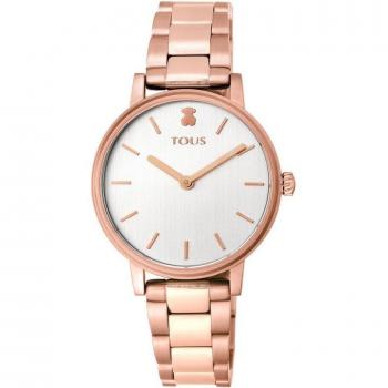 Reloj TOUS de mujer Rondde acero IP rosado con zirconitas degradé verde