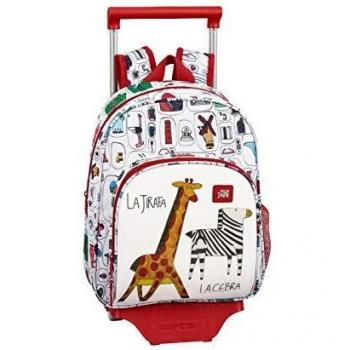 Algo de Jaime 611955020 Mochila pequeña Ruedas, Carro, Trolley, Multicolor, Unica
