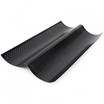 Molde para Baguettes Doble Quttin Negro 37.8x16.5x2cm