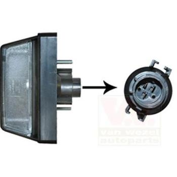 Luz de Matrícula VAN WEZEL 2813920 para FIAT, PEUGEOT y CITROËN