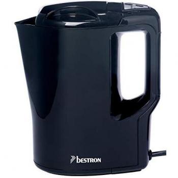 Bestron AWK810 Hervidores de Agua, 500 W, 0.9 litros, Acero Inoxidable, Negro