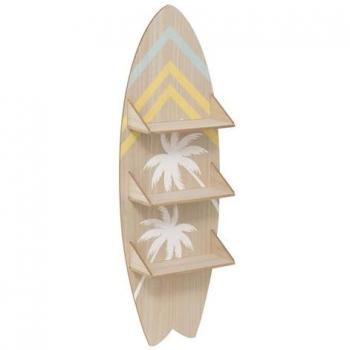 Estantería de Pared Infantil Diseño Tabla de Surf Australie 112x37cm Beige - Atmosphera