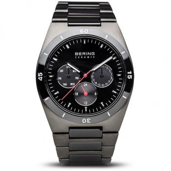 Reloj Bering Hombre Acero Inoxidable con Esfera Azul y Correa de Piel 32341-792