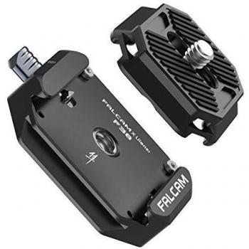 FALCAM F38 Placa de liberación rápida para cámaras, Quick Release Plate con Rosca de 1/4 a 3/8, Arca Swiss Placa , Apta para Sony /Canon /dji/ Trípode /DSLR