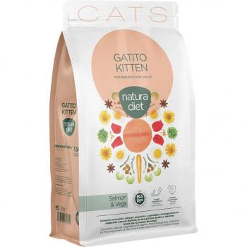 Nature Diet Kitten Salmón y Vegetales - Pienso para gatitos