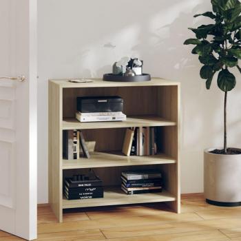 Aparador de madera contrachapada roble Sonoma de 70x40,5x75 cm con elegante diseño