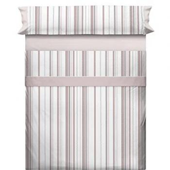 Juego de Sábanas 100% Algodón OEKO-TEX, Fabricado en España, 4 Piezas con Bajera para Colchón de 30cm (Cama 150x190/200cm) - Est