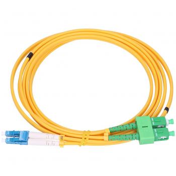Cable de fibra óptica Extralink LC SC FTTH G.652D Amarillo