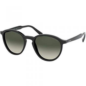 Prada Men's 0PR 05XS Sunglasses, Black/Light Grey Shaded, 51