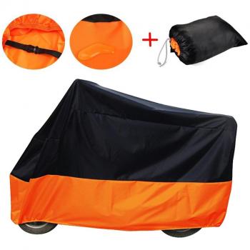 LZHOO Cubierta para Moto, Impermeable Funda Protector para Moto, Talla XL