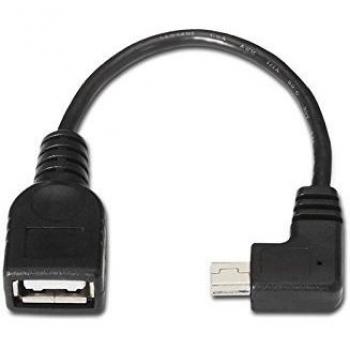NANOCABLE 10.01.3900 - Cable mini USB 2.0 OTG acodado