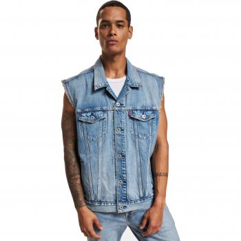 Levi's® Relaxed Trucker Denim Vest - Worn In Indigo Blue