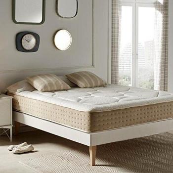 Moonia - Colchón Viscoelástico 180X190CM - Cama de Matrimonio - Colchón de Alta Durabilidad - Colchón Antiacaros - Grosor +/- 25 cm - Modelo Memory Royal Multizone