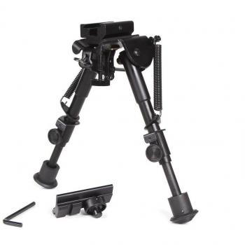 Ohuhu 6 Pulgadas a 9 Pulgadas Ajustable Práctico Retorno por Muelle Sniper Rifle de Caza Táctico Bipod