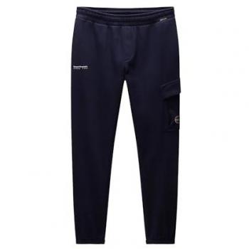 Napapijri Men's Cargo Joggers Sweatpants Badge Dark Blue S