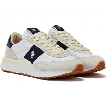 Polo Ralph Lauren Train 89 Men's Low Top Sneakers - White/Newport Navy Size 44