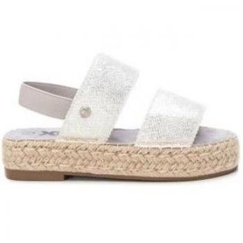 Sandalia Xti Kids 150384 Plata - Modelo Elegante con Plataforma de Yute