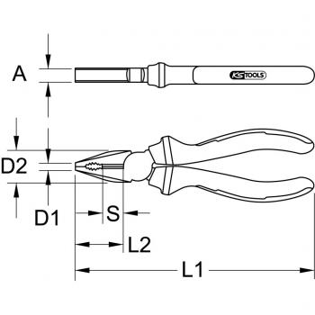 Alicates Universales Combinados KS TOOLS 117.5402