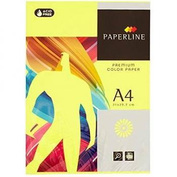 Papel Multifuncional Fabrisa - Formato A4 - 75g/m² - Amarillo Fluorescente - Paquete de 500 Hojas