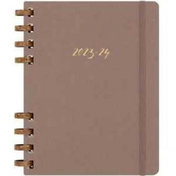 Agenda escolar Moleskine 2023-2024 extralarge almendra