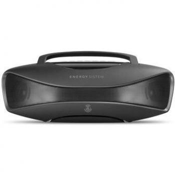 Energy Sistem Energy Multiroom Portable Wi-Fi - Altavoz portátil con Wi-Fi y Bluetooth, 25W potencia real, batería recargable y reproducción dese USB y tarjeta SD, negro