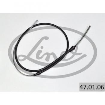 Cable de freno de estacionamiento LINEX 47.01.06 - Tipo: Cable, características: diseño específico para frenos de estacionamiento, alta resistencia, fácil instalación, compatible con múltiples modelos de vehículos