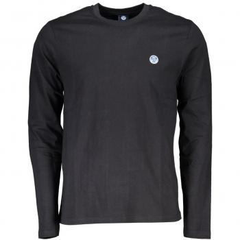 North Sails Men's Long Sleeve Logo T-Shirt - Black, Size 2XL