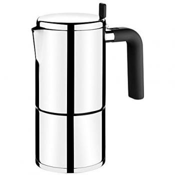 BRA Bali-Cafetera Italiana, Acero Inoxidable, 18/10, 6 Tazas, 8.5 cm