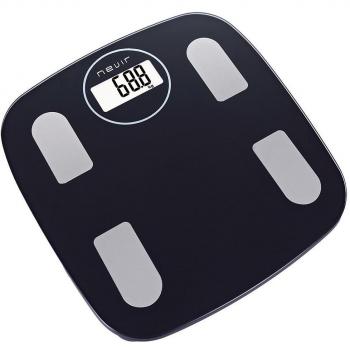 Báscula de Análisis Corporal Nevir NVR-3370BBW, Peso Máximo 180 kg, Bluetooth, Pantalla LCD, Color Negro
