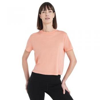 Icebreaker Top Deportivo Merino 150 Tech Lite III Crop Naranja M Mujer
