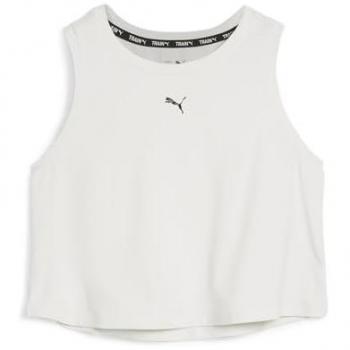 Camiseta sin mangas de running Puma Cloudspun para mujer, color blanco, modelo 525772-05, material textil de entrenamiento
