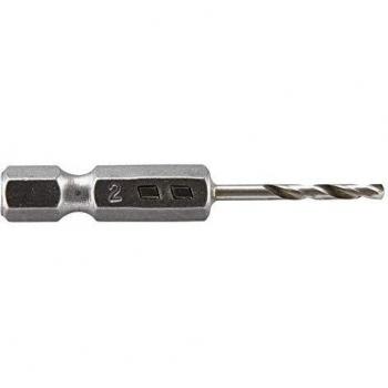 wolfcraft 7256000 Broca HSS, Afilado con precisión, con vástago Hexagonal, Longitud del Espiral 16 mm, Plata, Pack 1