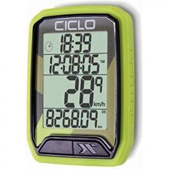 Computadora para bicicleta CicloSport Protos 213 - inalámbrica, 13 funciones, verde