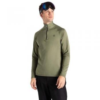 Dare 2b Men's Lightweight Recycled Quick-Drying Ski Fleece Midlayer in Olivine Green