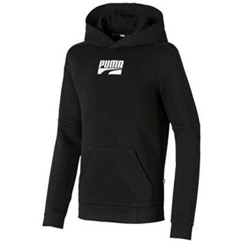 PUMA Rebel Block Hoody TR B Sudadera, Niños, Black, 104