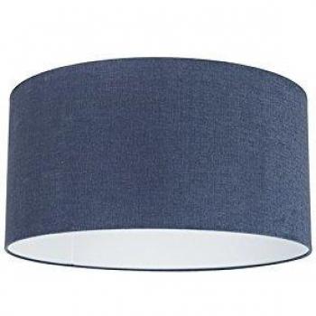 Pantalla de tela azul oscuro 50/50/25 Qazqa - Moderno Algodón y poliéster