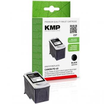 Cartucho de tinta KMP C57 compatible con Canon PG-40 negro 16 ml reciclado