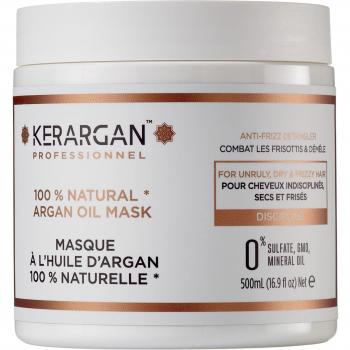 Mascarilla de Aceite de Argán Kerargan para Nutrir y Fortalecer el Rizo en Profundidad - Cabello Rizado - Sin Sulfatos, Parabenos ni Siliconas - 500ml
