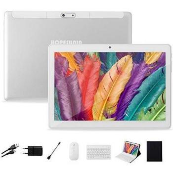 HOPESUNIN Tableta Android de 10 Pulgadas con Android 9.0 Ultra-Fast, 4GB RAM, 64GB ROM-certificación gsm de Google, ultradelgada 8000 mAh/WiFi/5 MP 8 MP/Type- C