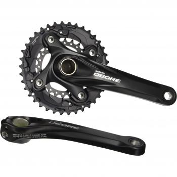 Shimano Deore FCM615E84XL - Bielas 10 velocidades . 175 38/24 Negro P/norm