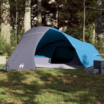 Tienda de campaña iglú impermeable para 4 personas en color blanco, azul, gris y naranja