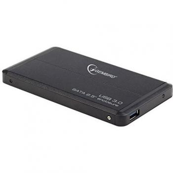 Gembird 2.5 SATA USB 3.0 HDD Enclosure - Black, Hot-Swap, PnP