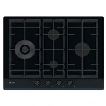 Placa de Gas Haier HAVG5D4HB 4 Quemadores 60cm Cristal Negro