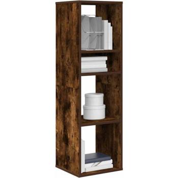 Estantería de Madera Ingeniería Color Roble Ahumado 34x31x112 cm
