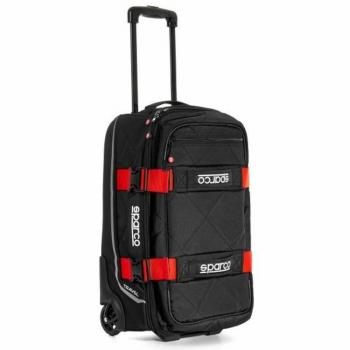 Bolsa de Viaje Sparco S016438NRRS - Resistente Al Agua - 55 Litros - Color Negro y Rojo