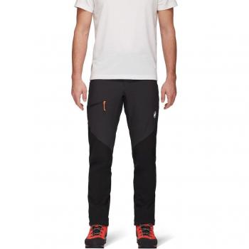 Pantalón de montaña Softshell Mammut Courmayeur SO para hombre (talla 52, color negro, largo)