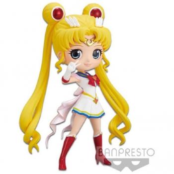 Figura Q Posket Super Sailor Moon Eternal The Movie Super Sailor Moon Ver.A 14cm Banpresto Multicolor