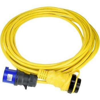 Marinco 15M32AXP - Cable eléctrico con conector de alimentación, color Amarillo, 15 m