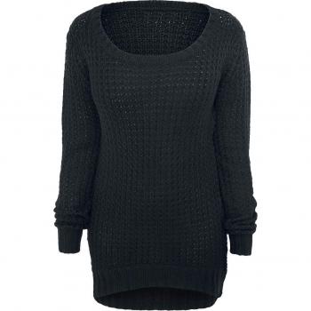 R.E.D. by EMP Long Wideneck Suéter Jersey Chica Negro XXL